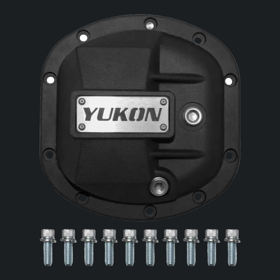 Black Yukon differential cover with bolts for offroad vehicles in Lebanon
