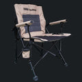 Camping chair with cup holder and footrest, ARB Touring branding