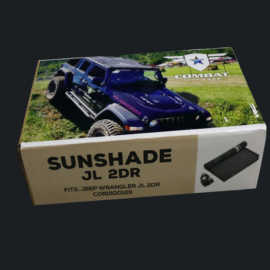 Combat Offroad Jeep JL Wrangler 2DR Sun Shade Cover Combat Offroad