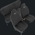 Black car seat covers for front and rear seats suitable for offroad vehicles in Lebanon