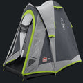 Gray and green Coleman tent for camping and overlanding in Lebanon
