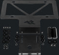 Black metal license plate mount kit with hardware for Jeep JL in lebanon