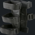 Black tactical leg holster on a white background