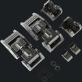 Set of black metal components on a white background for jepp wrangler JK in lebanon