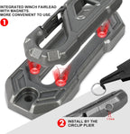 X-BULL Electric Winch XRS 13500 LBS 12V Synthetic Rope for Towing Truck Off Road with 2 in 1 Wireless Remote MBK4x4Parts