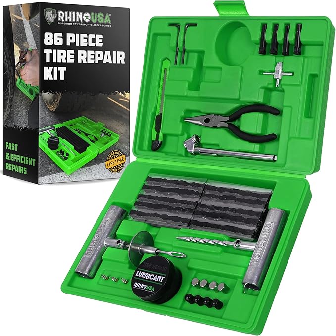 Rhino USA Tire Repair Kit (86 pieces)