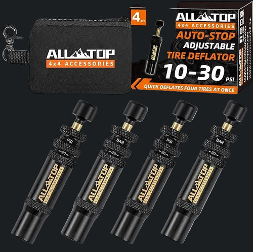 Adjustable 4x4 tire deflator set with carrying case for offroad vehicles in Lebanon