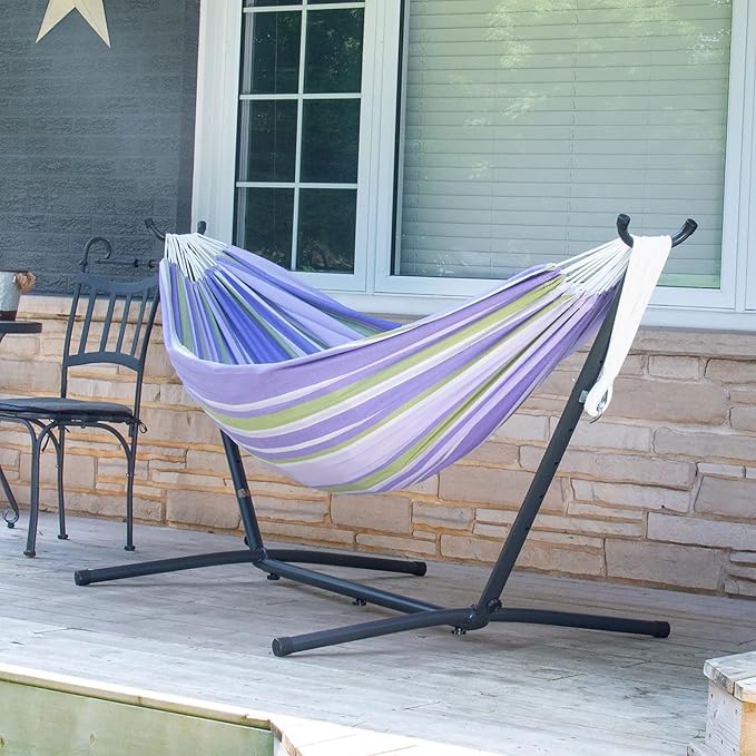 Vivere UHSDO9-37 Double Cotton Hammock - Tranquility Vivere