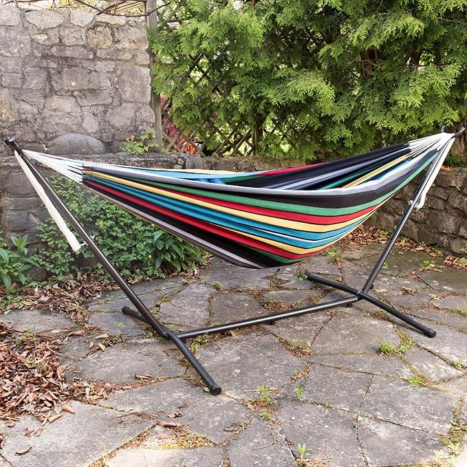 Vivere UHSDO9-27 Double Cotton Hammock - Rio Night Vivere