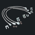 Stainless steel braided brake line kit with fittings and washers for offroad vehicles in Lebanon