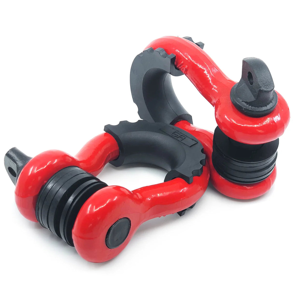 GearAmerica HD-Ring Shackles with Isolators – Red | 58,000 lb Breaking Strength GearAmerica