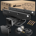 Nilight 2" inch Rear Bumper Tow Trailer Hitch Receiver Kit Jeep JK Nilight