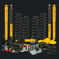 4x4 suspension lift kit with yellow shocks, coil springs, and hardware for offroad vehicles in Lebanon
