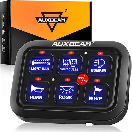 Auxbeam 6 Gang Switch Panel BC60