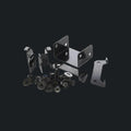 Brake line relocation kit with black brackets and hardware for Jeep Wrangler in Lebanon
