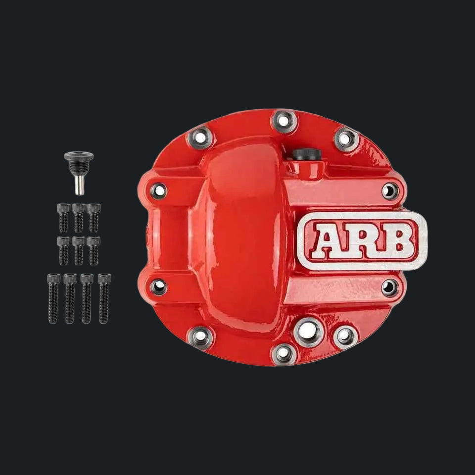 Red ARB differential cover with bolts for Dana 30 axle, offroad accessory in Lebanon