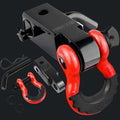 Heavy duty tow hitch receiver with red shackle for off-road vehicles in Lebanon