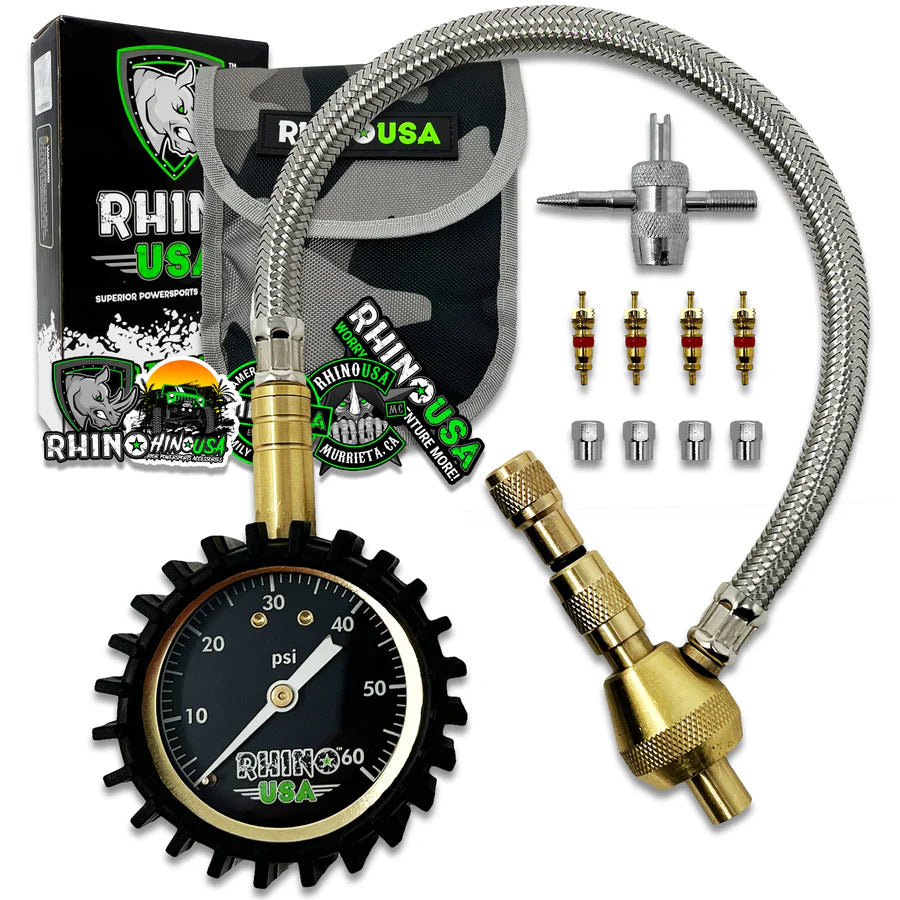 Rhino USA 60 PSI Tire Deflator Gauge