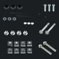 Suspension and driveline hardware kit with bolts, nuts, washers, and bushings for Lebanon vehicles