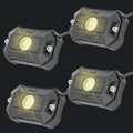 Set of four black LED rock light pods with mounting kit for offroad vehicles in Lebanon